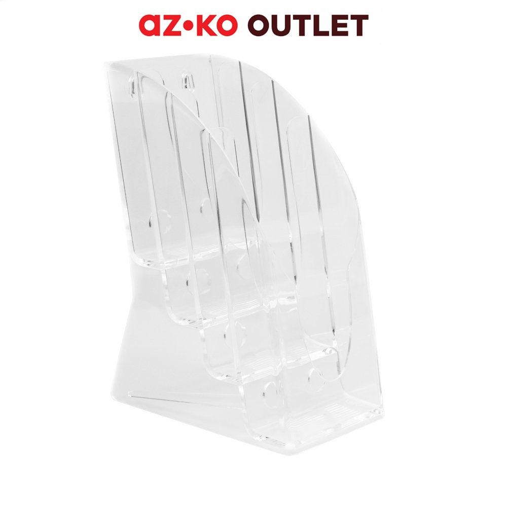 

Odi Tempat Brosur Acrylic 1/3 A4X4 Tempat Brosur Akrilik Dekorasi Meja T Shape Frame Sign Holder