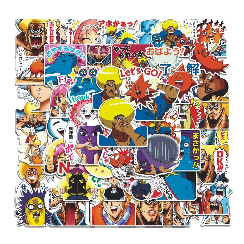 

COD 50 Pcs Stiker Bobobo-bo Bo-bobo Anime Lucu Anti Air Untuk Dekorasi Notebook Sepeda Skateboard Handphone DIY