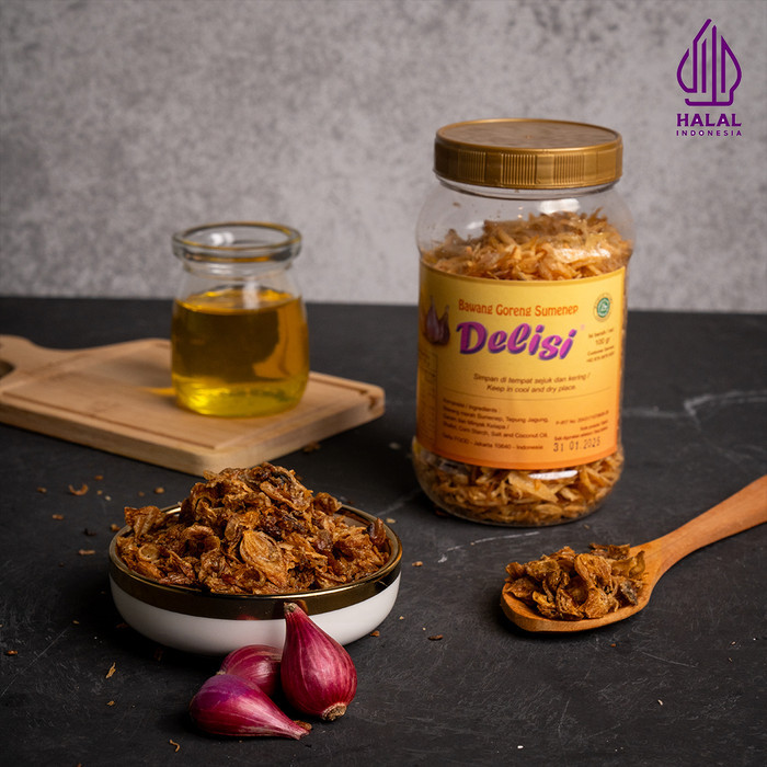 

[BEST] Bawang Goreng DELISI - Sumenep toples 100 gr - Halal - Fried Shallot