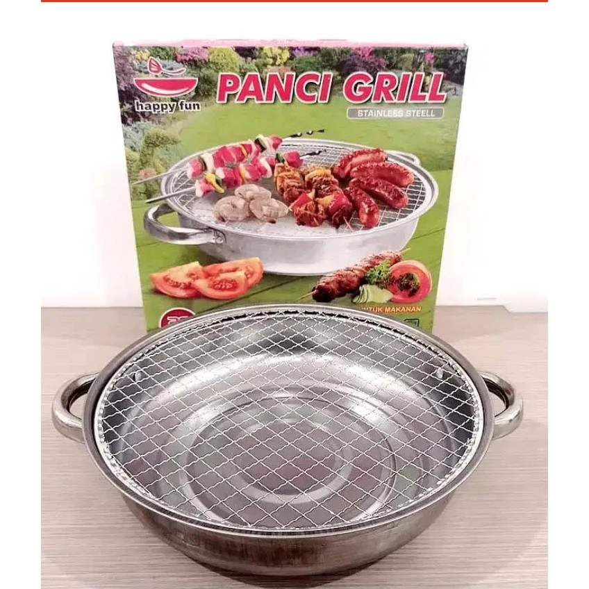ASS PANCI GRILL MANUAL ARANG PANCI ARANG BBQ BRIKET Panci Grill 28cm 28 cm Panggangan Panggang BBQ B