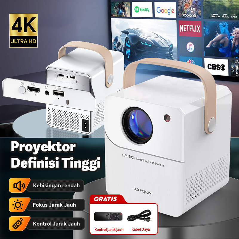 Mini Proyektor CY300 4K Mini Mobile hd Projector 4k Portable android 9 Home Theater DLP Projector Hi