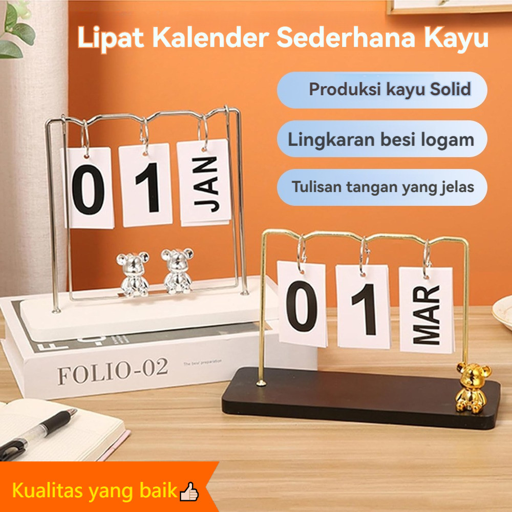 

Dapur Kalender desktop kantor kreatif Eropa Bear calendar ornament living room office desktop calendar ruang tamu ruang kantor Beruang kalender