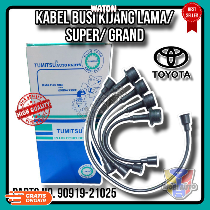 (AM) Kabel Busi Set Mobil Toyota Kijang Lama/ Super/ Grand/ Kapsul Non EFI