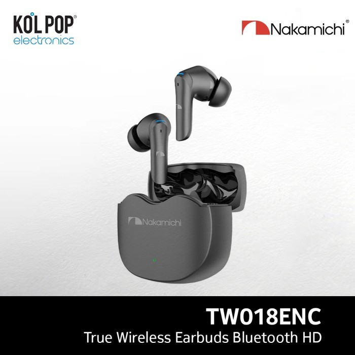 Nakamichi TW018ENC True Wireless Eauds Bluetooth Eahone-Gun Metal