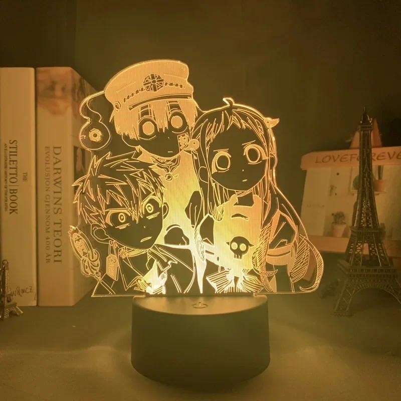 Manga Toilet Bound Hanako Kun Led Night Light for Bedroom Decor Colorful Nightlight Anime Gift Acryl