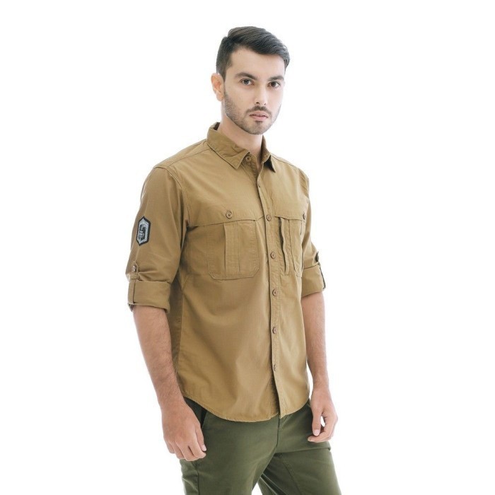 EIGER KEMEJA PRIA AMBITION TROPIC - KHAKI