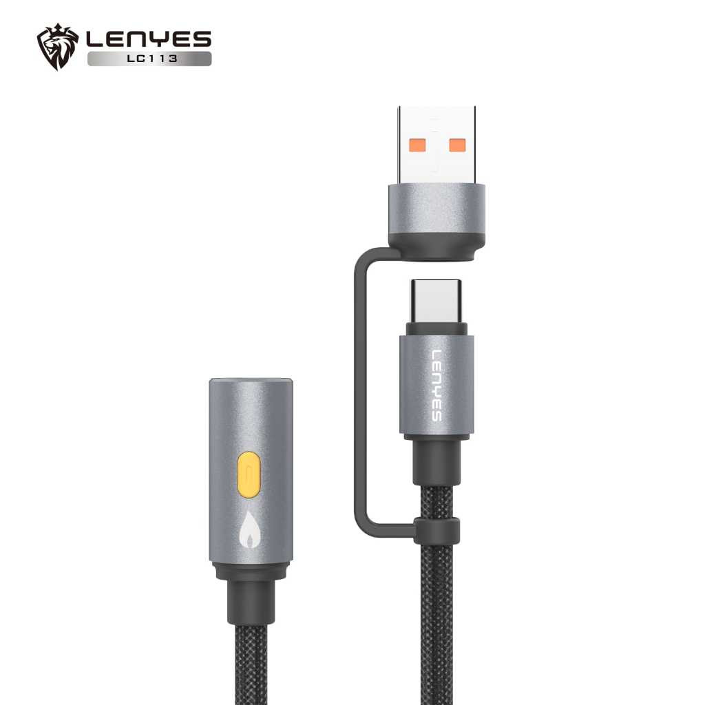 Kabel Korek Api Elektrik LENYES LC113 Dual Connector Cable Electric Lighter Pemantik