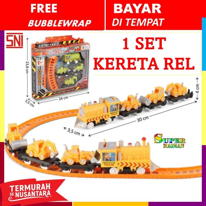 kereta api mainan rel mainan anak laki laki 2 3 4 5 6 7 tahun miniatur kereta api train toys set