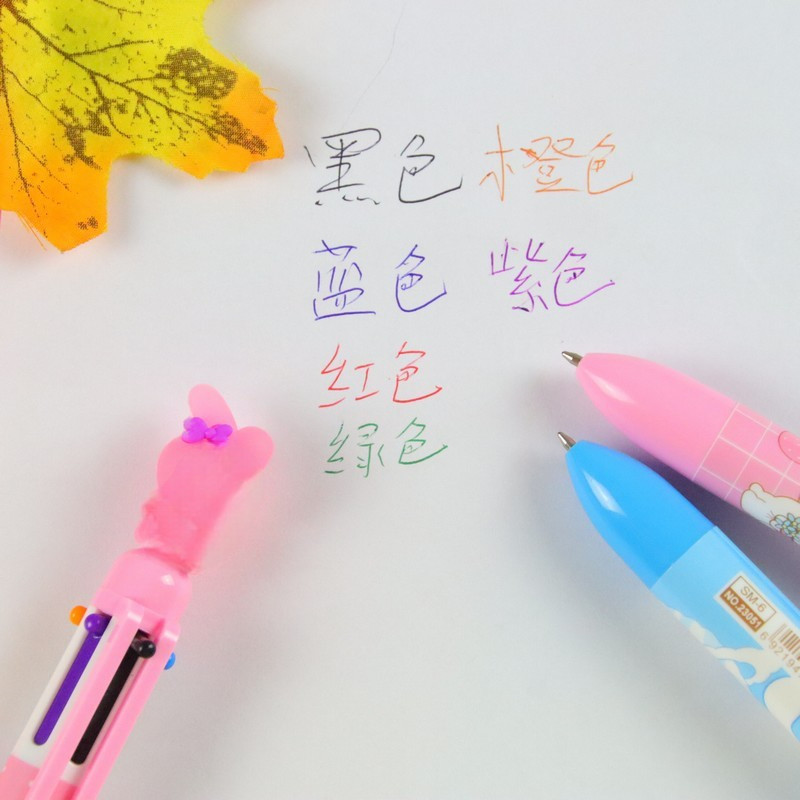 COD PULPEN 6 WARNA KARAKTER LUCU / PULPEN 6 WARNA KARAKTER 3D LUCU / CARTOON ANIME KARAKTER
