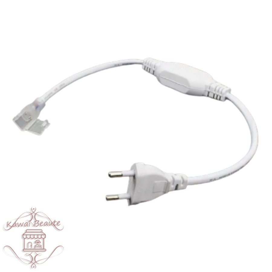 Kabel Colokan Soket Socket Led Neon Flex Fleksibel 220v jack Lampu 220 V Jepit