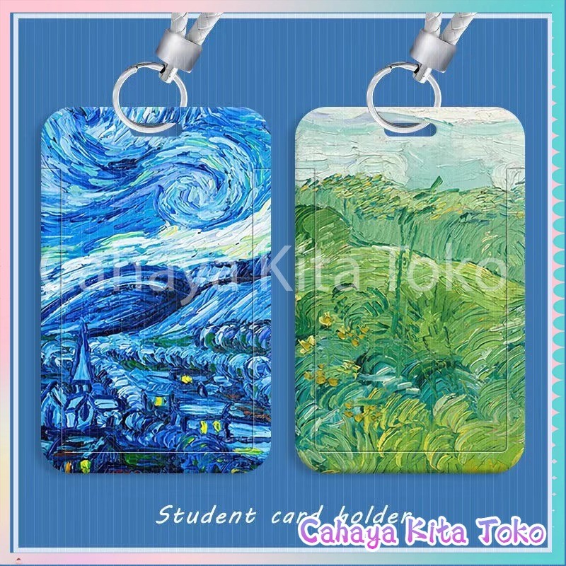 

ID CARD HOLDER/SARUNG KARTU/pesanan Hadiah Khusus/SUPPORT HARGA GROSIR/Lukisan bunga karya Vincent van Gogh 【Diskon Lebaran】