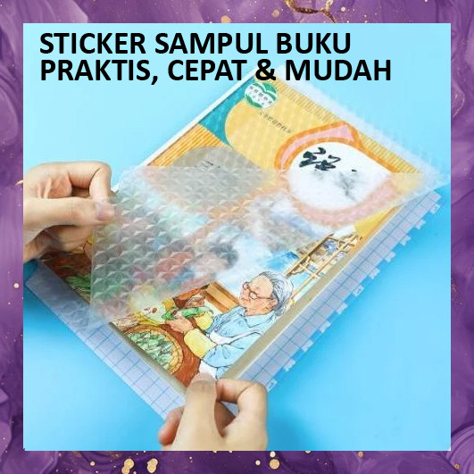 

(SBA) Stiker SAMPUL BUKU Plastik Dengan Perekat Cover Anti Air Alat Tulis Sekolah Kantor Praktis Mudah Cepat BG5521D4