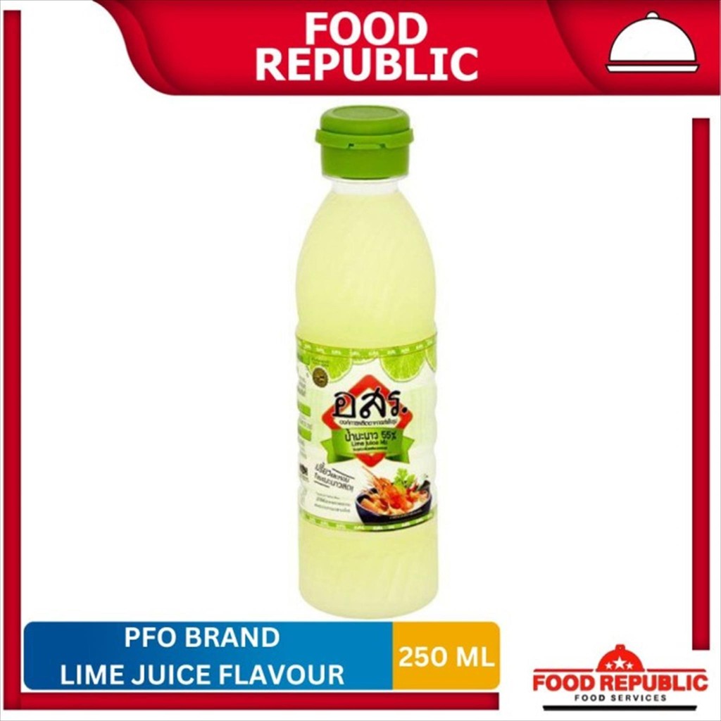 

PFO Brand Lime Juice Flavour / Perisa Jeruk Nipis Pewarna Jeruk 250 ml