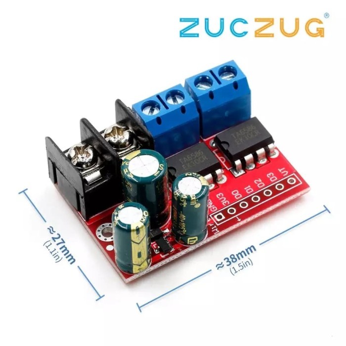 Modul Driver Motor DC Dual Bridge 5A 3-14V untuk L298N L293D Arduino