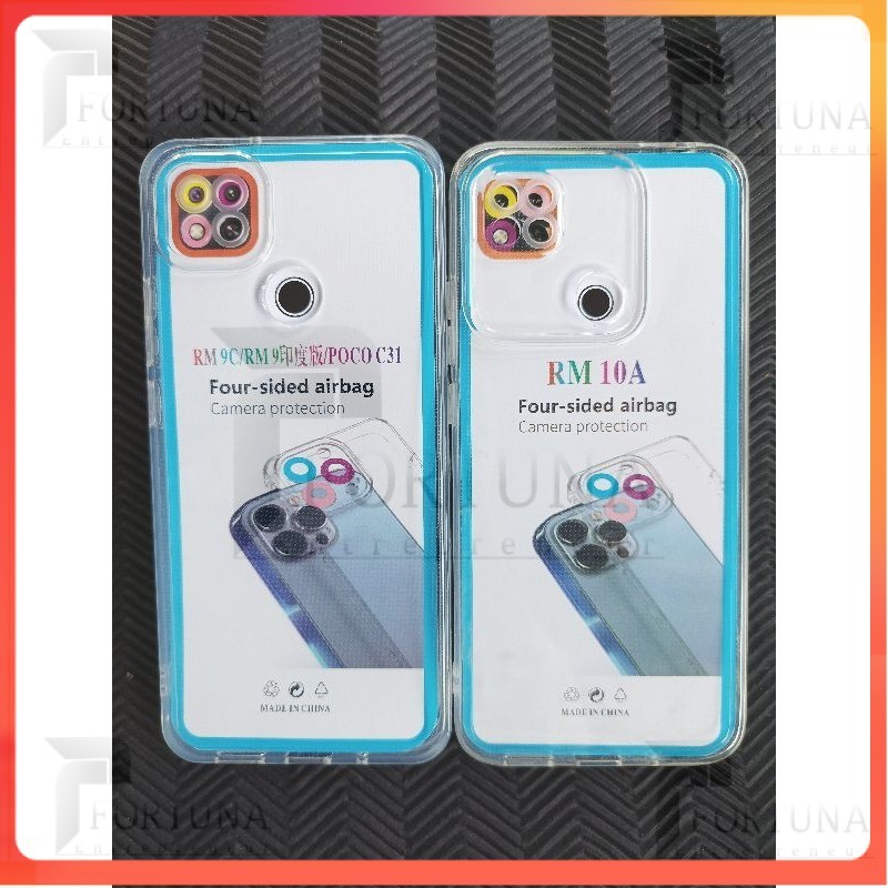 [ FORTUNA ] softcase/Case silikon bening transparan hp  Redmi 10A/9C case transparan bening  clear +