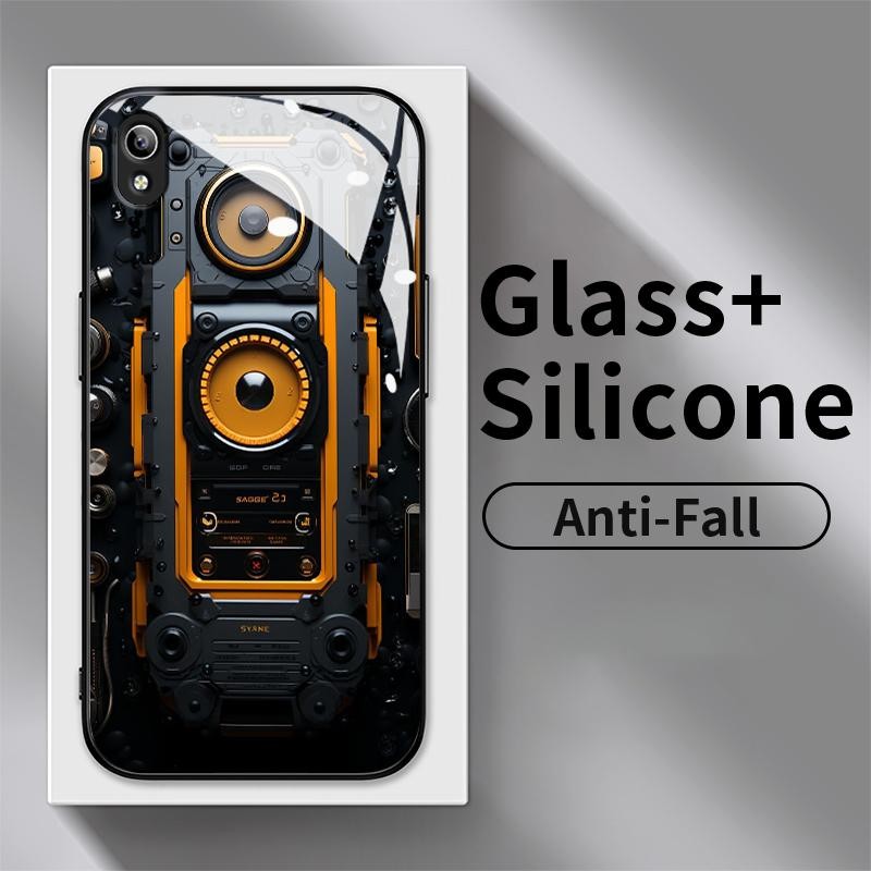 Glass Kaca For Vivo Y91C Y90 Y91 Y91i Y93 Mediatek Y93s Y95 Y81 Y81i Y85 Y89 Y73 Y75 4G Y75 5G Case 