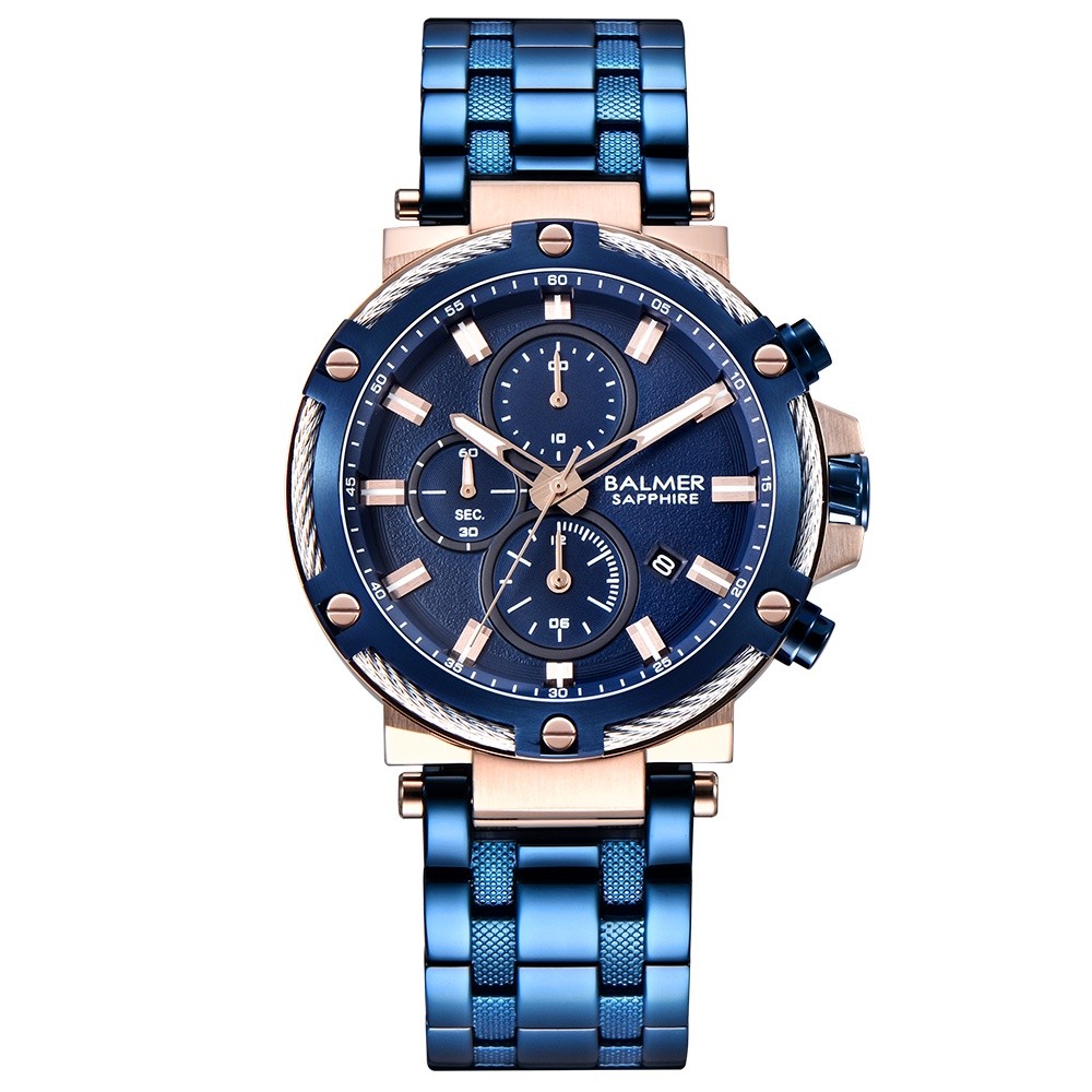 Original BALMER Jam Tangan Pria B-8153MC - STAINLESS STEEL