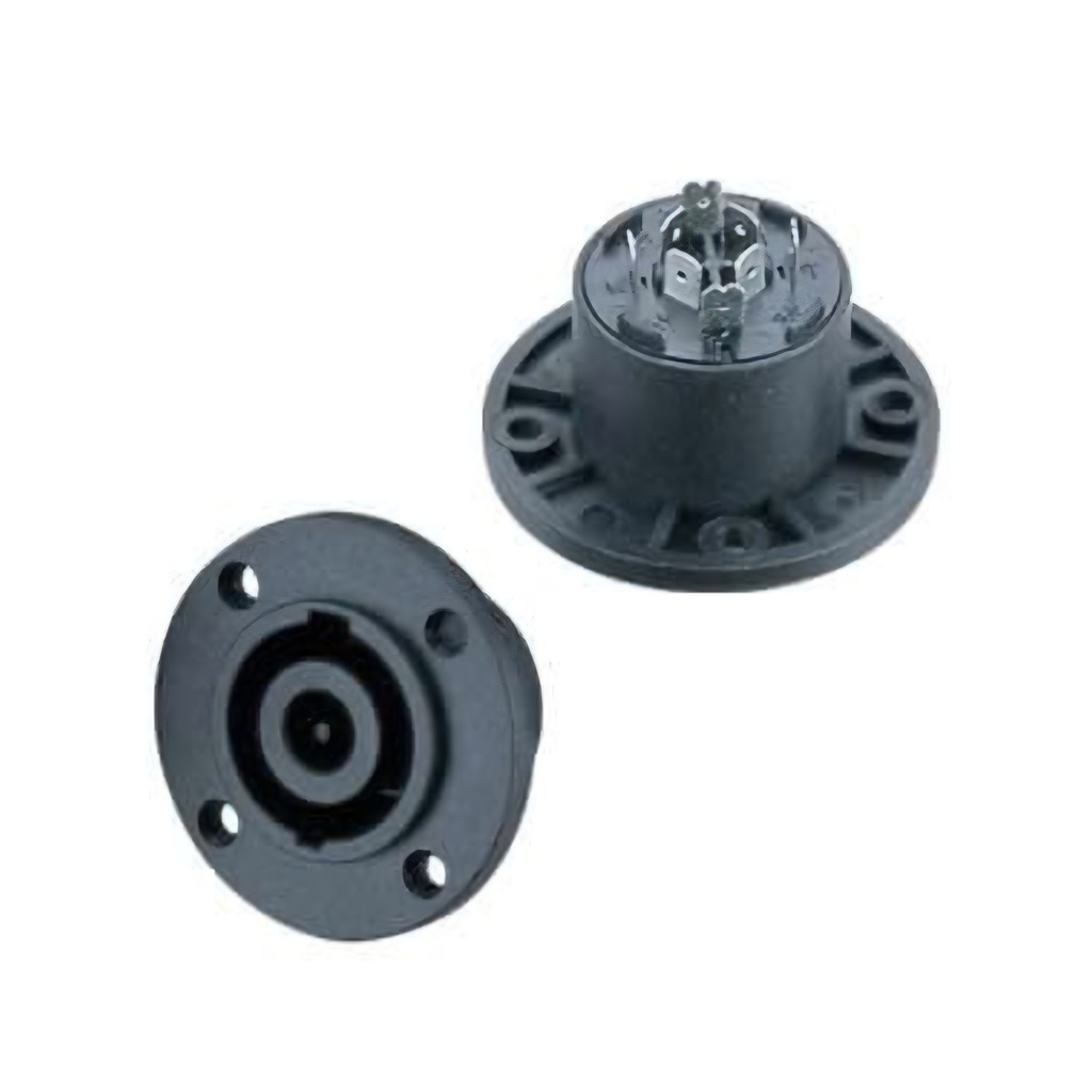 Socket Speakon Female 8 Pin Model Bulat - Konektor Soket Spikon Cewe -  STX SSP8