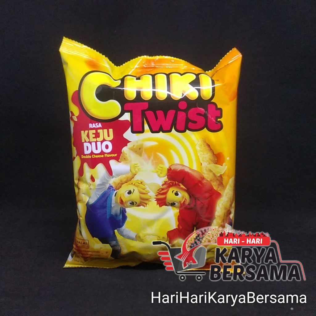 

MAKANAN RINGAN SNACK CHIKI TWIST RASA KEJU DUO 70GR