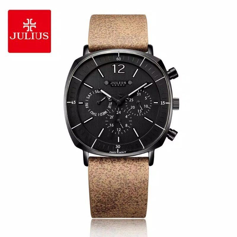 Jam Tangan Julius Pria Strap Kulit JAH-098