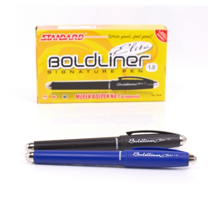 

Pulpen Standard Boldliner Elite Ballpoint Tinta Hitam Tip 0.1 Satuan