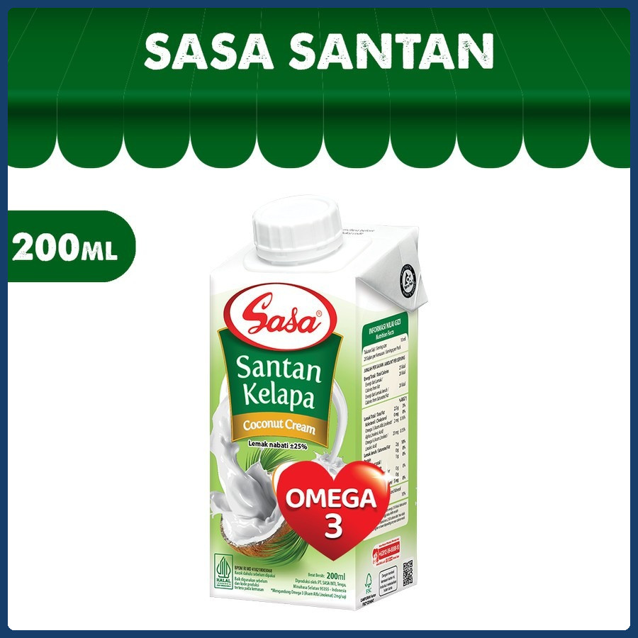

SASA Santan Cair 200ml Bumbu Masak Instan