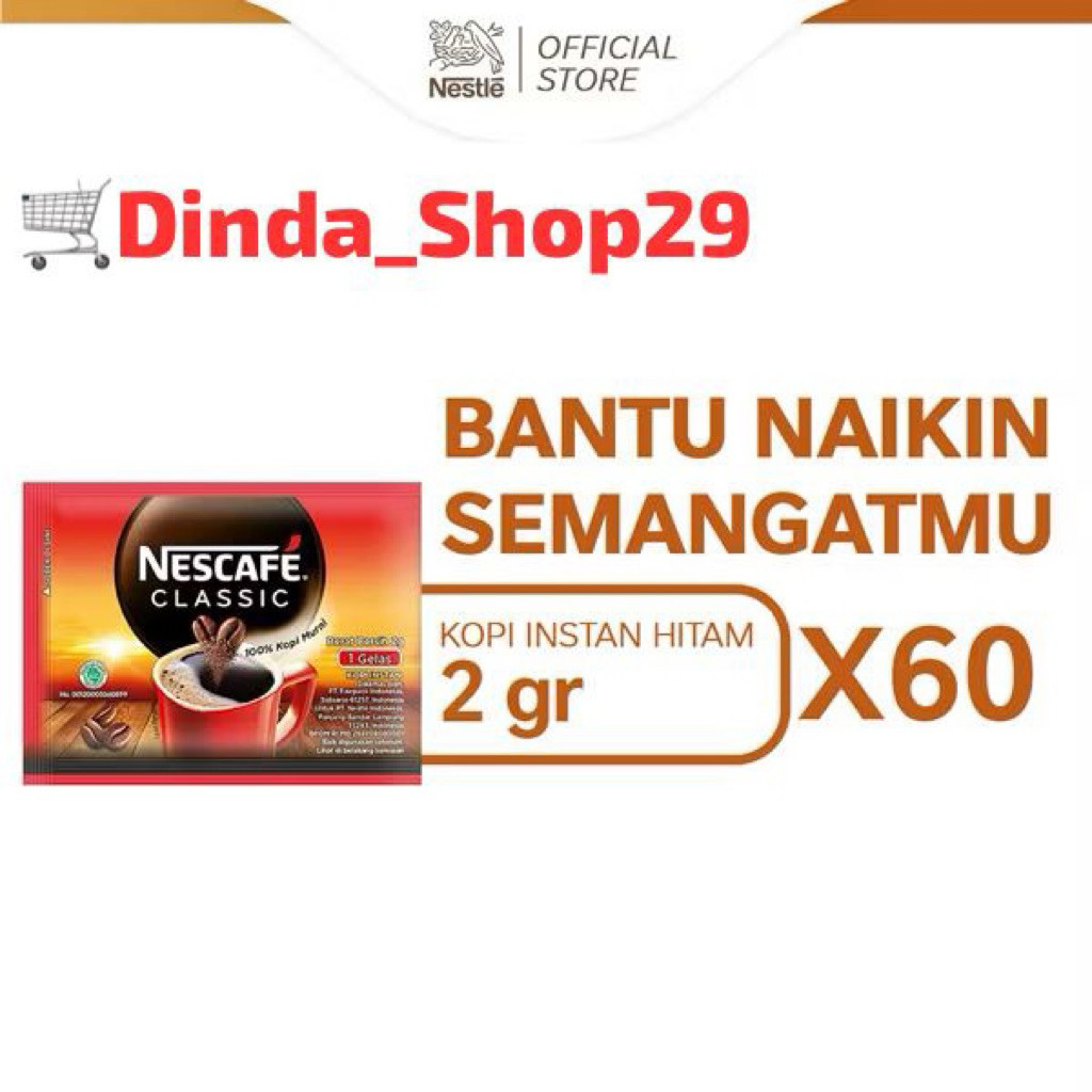 

Nescafe Classic 1 Pack - Isi 60 Sachet