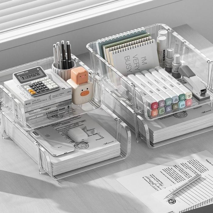 

READY Organiser Meja Tempat Alat Tulis Dokumen Susun - Small