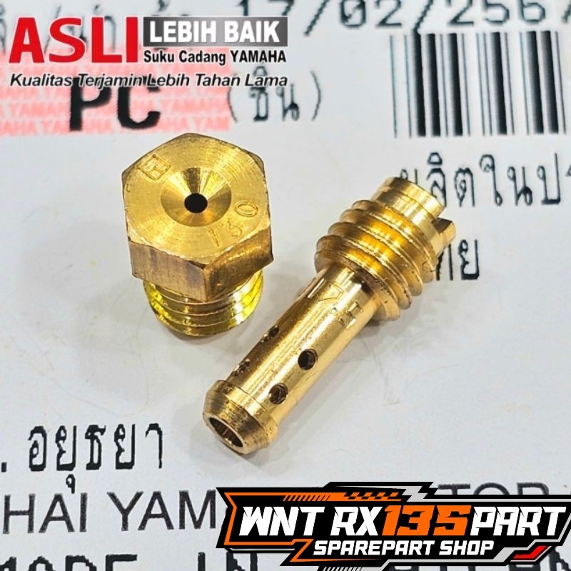 PILOT JET + MAIN JET PJ MJ KARBU KARBURATOR STANDAR F1ZR FIZR ORIGINAL YAMAHA GENUINE PART