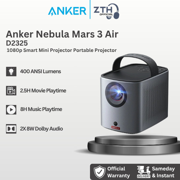 Anker Nebula Mars 3 Air 1080p Smart Mini Projector Portable Projector - D2325