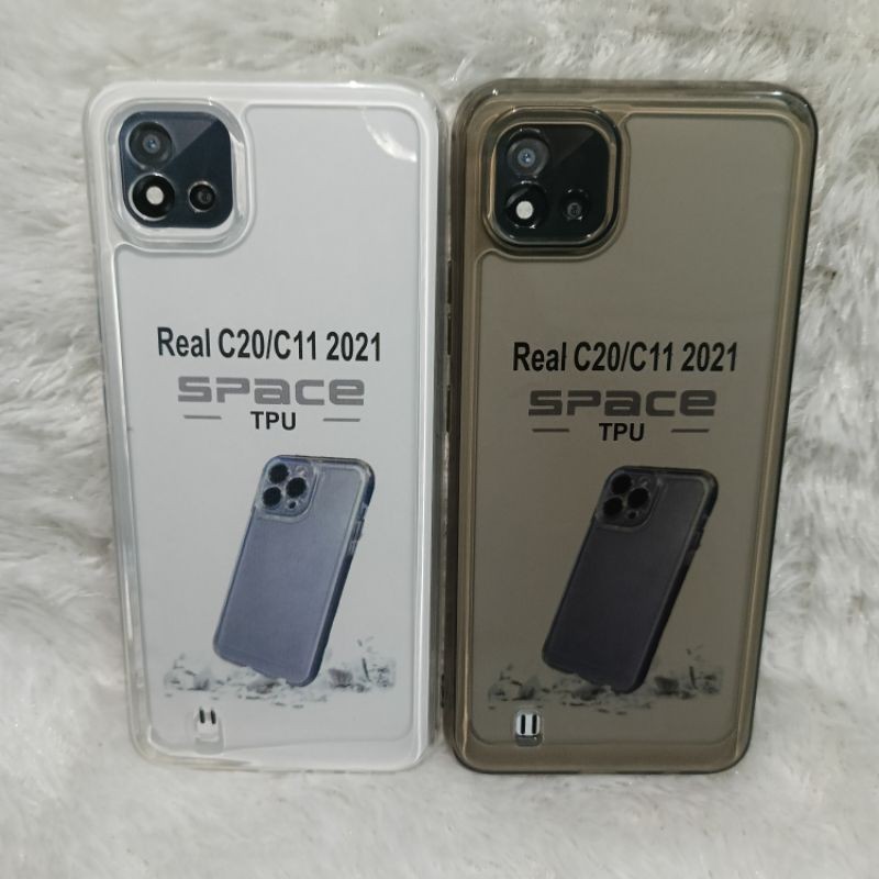 Softcase Casing REALME C20/C11 2021 Selikon Bening Trasparan Pelindung belakang HP+Camera