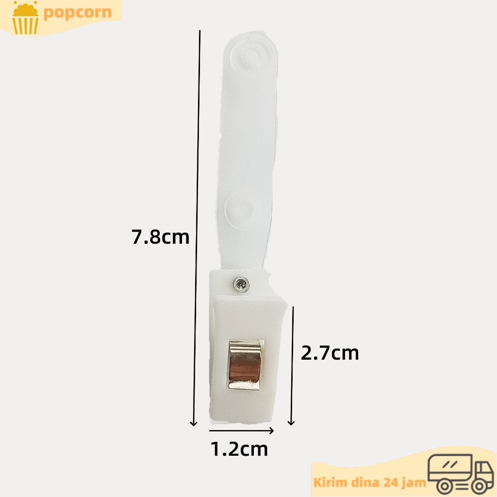 

50PCS Jepitan ID Card-Klip Jepit ID Card- Penjepit Nametag Gantungan ID Card