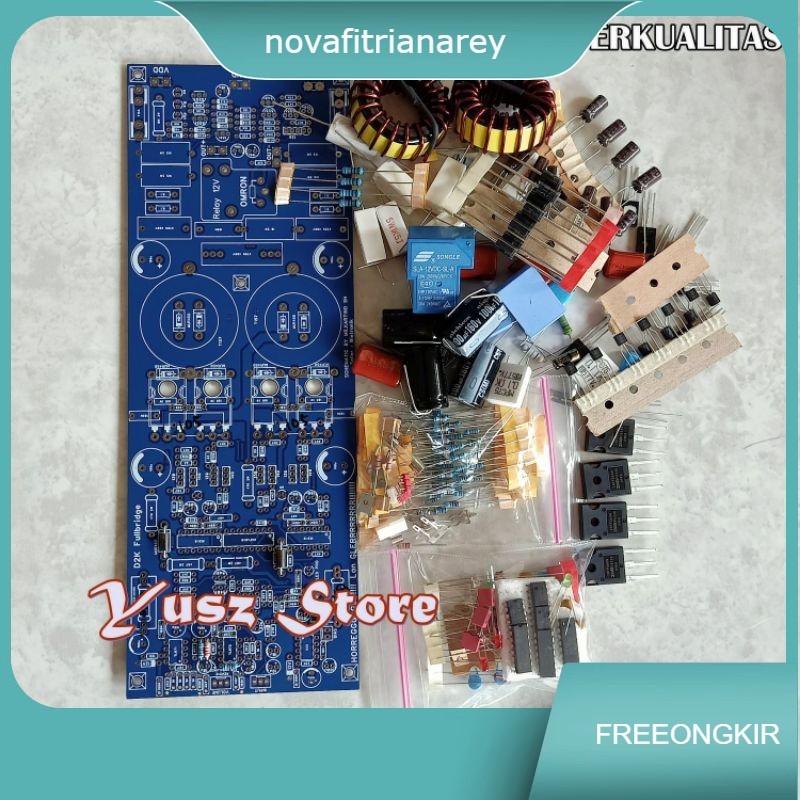 Paket DIY Class D Fullbridge D2KNeo PCB Komponen Komplit
