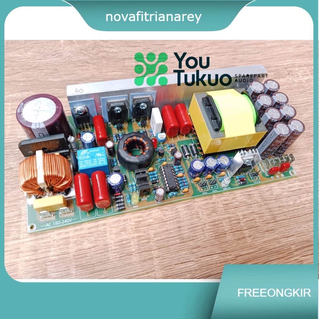 SMPS  2KVA / 20A HB plus SOFTSTART dan OCP/PROTECT