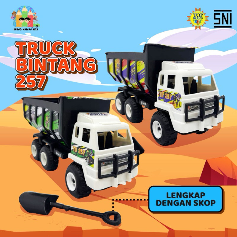 CAMBERUS_SHOP  Truk Bintang Dump Truk Pasir Anak Termurah Bagus Free Sekop Mini