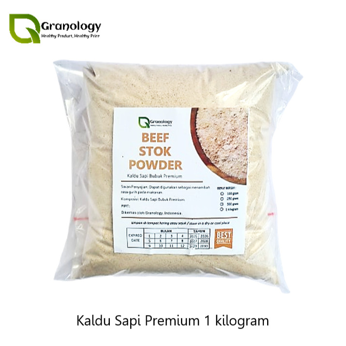 

Kaldu Sapi NON MSG / Premium Beef Stock (1 kilogram) by Granology