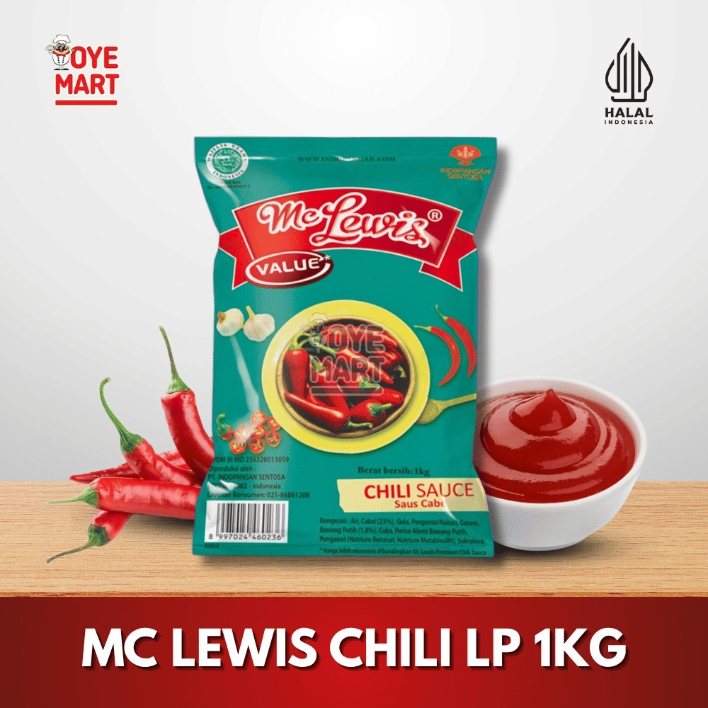

MCLEWIS CHILI SAUCE 1KG SAUS SAMBAL HARGA EKONOMIS