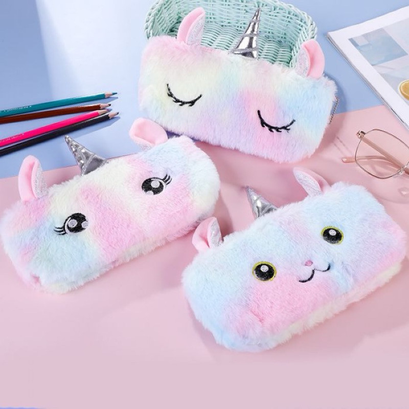 

(CCK STORE) TEMPAT PENSIL ANAK BONEKA UNICORN BULU HALUS DAN LEMBUT BERKUALITAS 08063