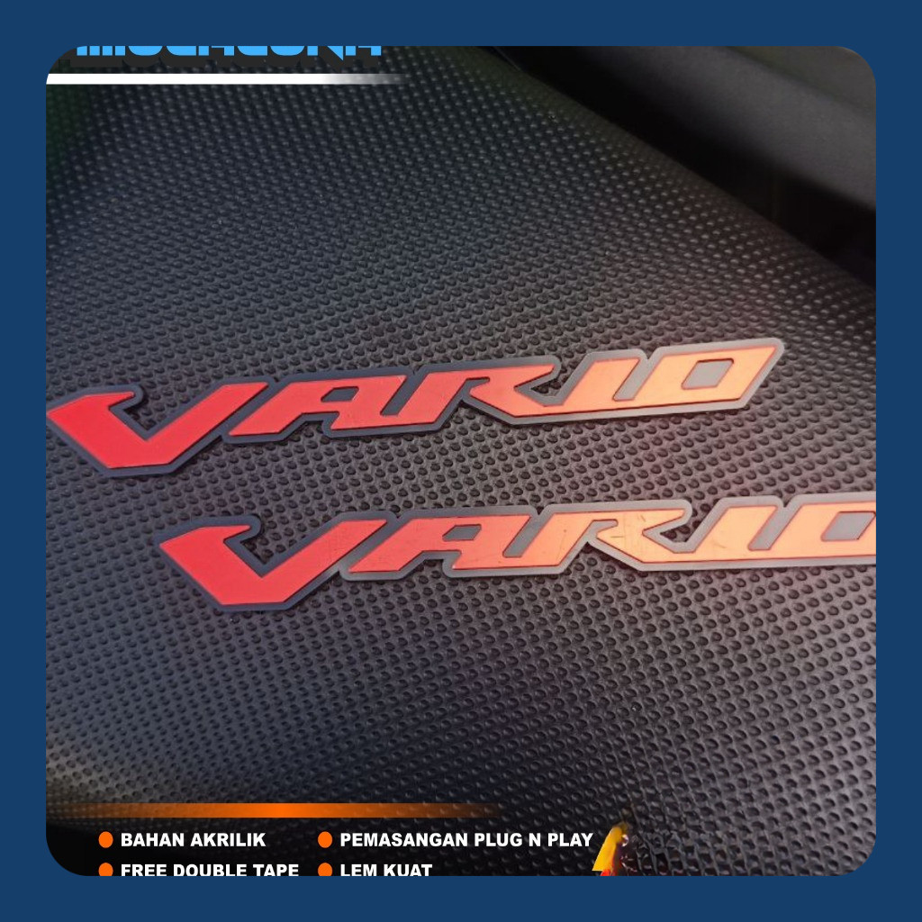 Emblem Vario Stiker Timbul 3D Motor VARIO Emblem Click Vario Emblem Timbul Motor Stiker Vario 125 15
