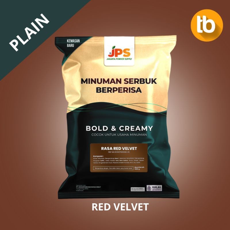 

JPS Powder Bubuk Minuman Serbuk Instan Rasa Red Velvet Plain Tanpa Gula 1Kg