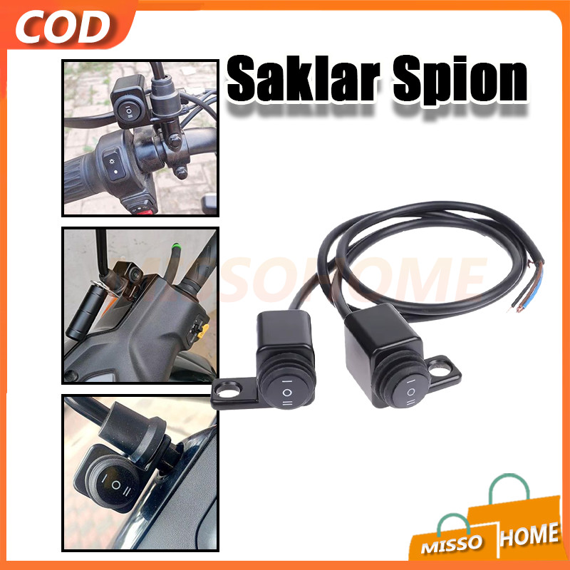 Kanan 3 Mode On On Off Waterproof Universal/saklar lampu motor/Saklar Lampu Tembak 2 mode