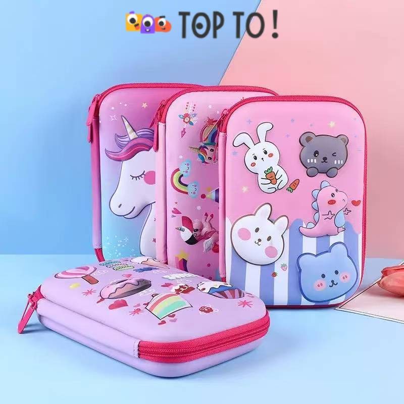 

(Besar) Tempat Pensil Timbul EVA Kotak Pensil Anak Motif Kartun Anti Air \ Kotak Pensil Anak Tempat Alat Tulis 3D