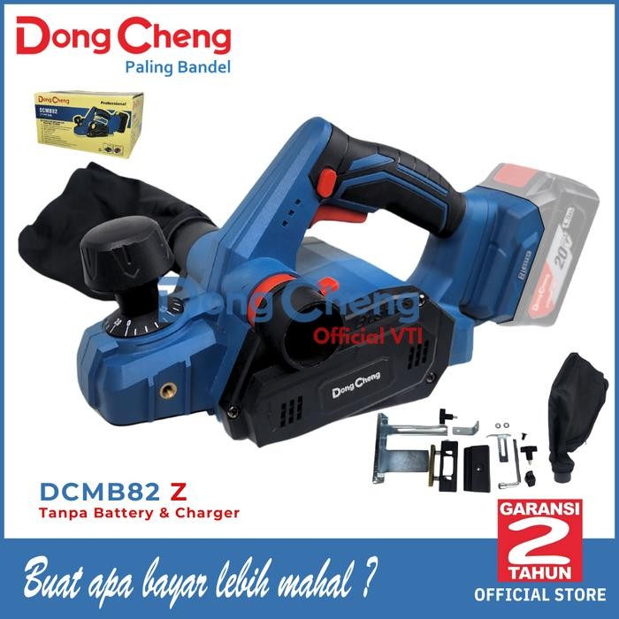 Mesin Serut Kayu Baterai DongCheng DCMB82 Z Brushless Cordless Planer Mesin Serut Kayu Baterai 20V D