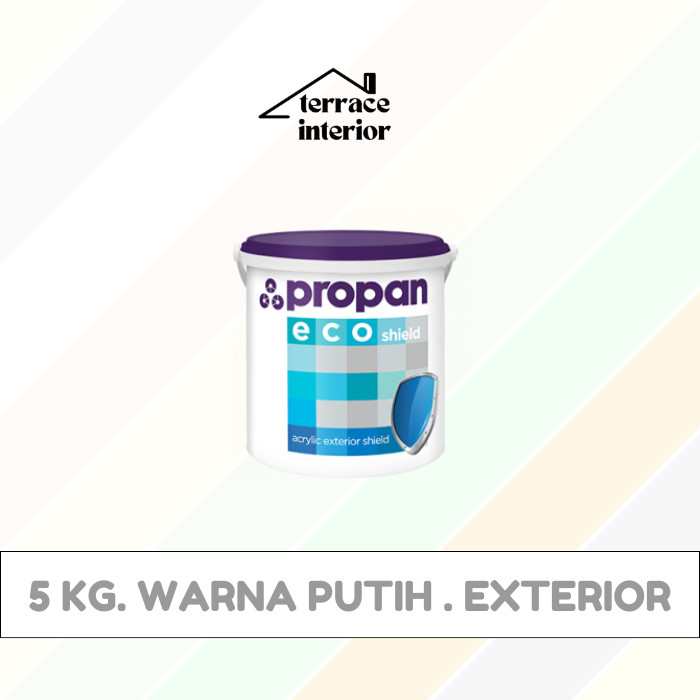 Cat Tembok Exterior Propan Eco Shield  Warna Putih 5 Kg