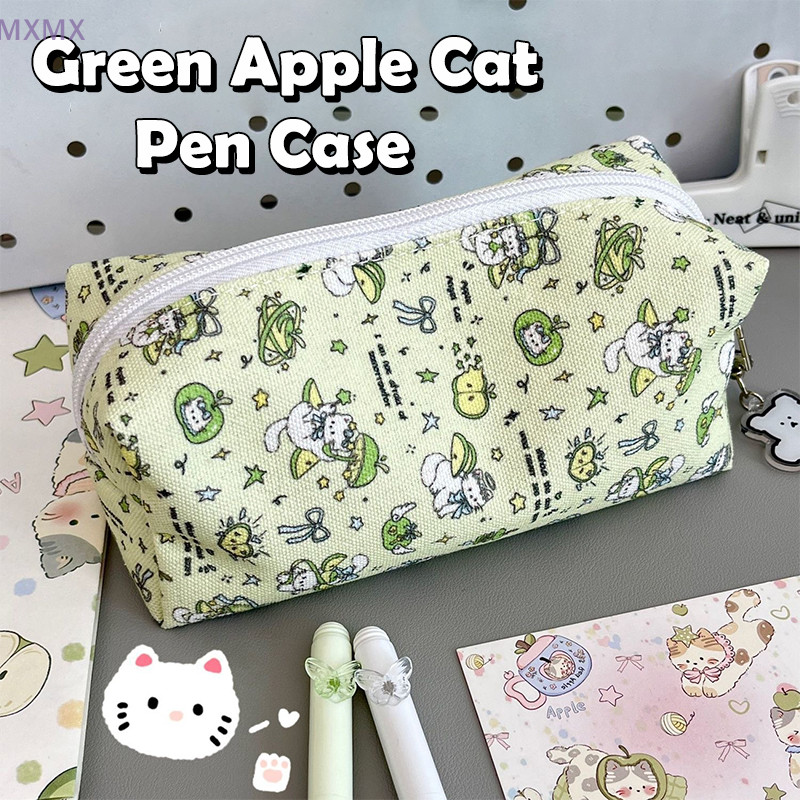 

Cartoon Fruit Cat Pencil Bag Large Capacity Pencil Case Ins Style Fresh Cosmetic Bag Student Stationery Storage Pouch