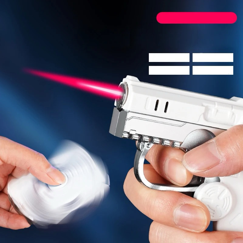 Korek Api Bara Model Pistol Spinner Mini Bisa Isi Ulang Gas Gun Lighter 777