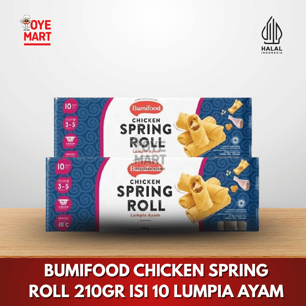 

BUMIFOOD SPRING ROLL CHICKEN 210GR / LUMPIA AYAM