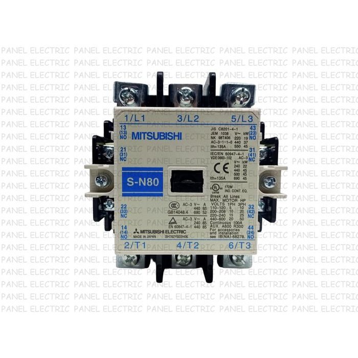

MAGNETIC CONTACTOR MITSUBISHI SN-80 SN 80 110V/220V/380V KONTAKTOR - 110VACSale