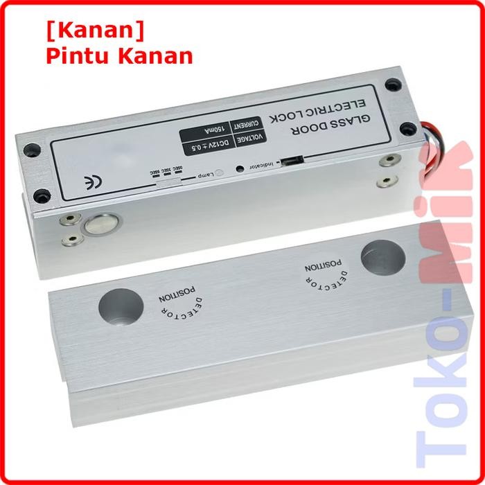 

ELECTRIC GLASS DOOR LOCK KUNCI PINTU KACA ELEKTRIK 5 KABEL FEEDBACK - Pintu Kanan