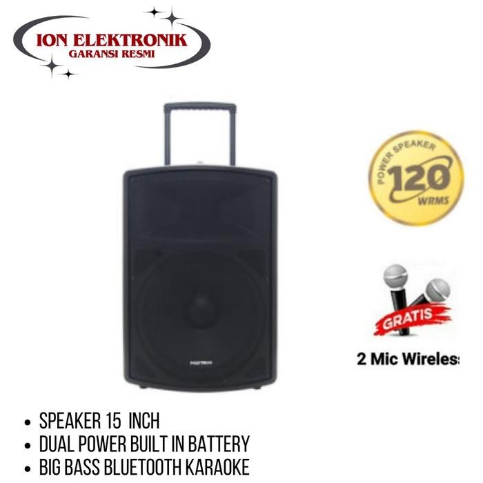 speaker aktif polytron pas pro15f3 speaker 15 inch bluetooth karaoke